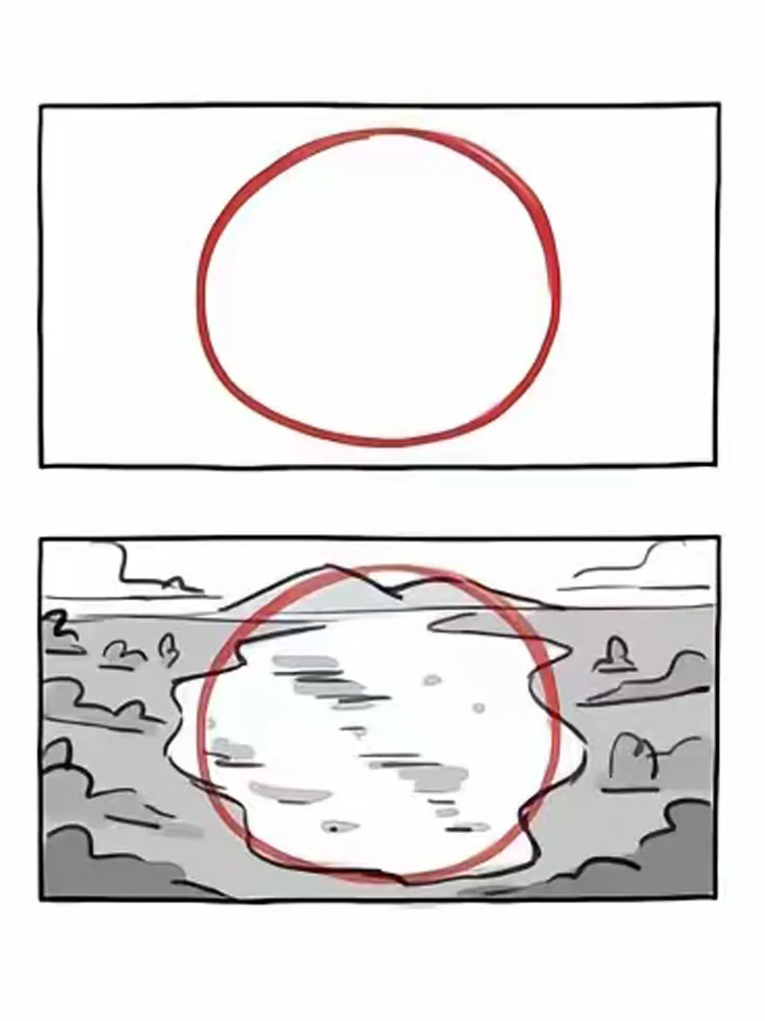 圆形构图